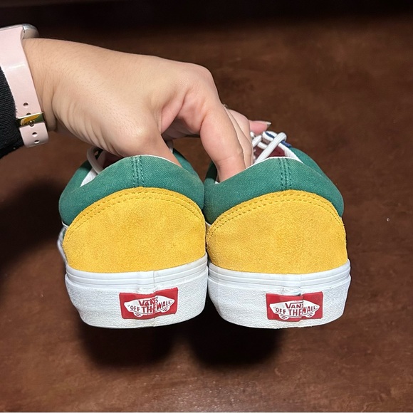 Vans Old Skool Yacht Club Multi-Color Blue Green Red Yellow GUC US Men 11 - Picture 7 of 9